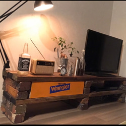 オーダーハンドメイド ブルックリン調テレビボード 高級ワックス高級