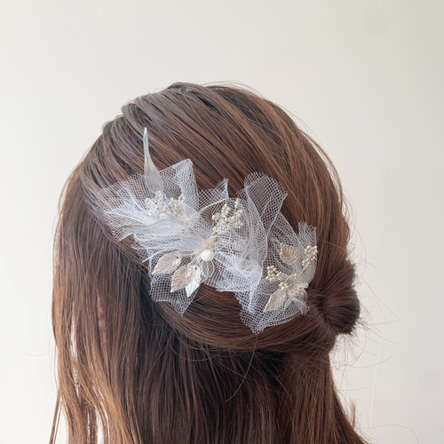 結婚式・お呼ばれ】ブライダルヘアアクセサリー アメリカン