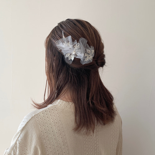 結婚式・お呼ばれ】ブライダルヘアアクセサリー アメリカン