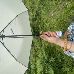 ギフトできる日傘　晴雨兼用　白✖︎グリー送料税込み 12枚目の画像