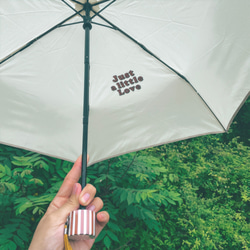 ギフトできる日傘　晴雨兼用　白✖︎グリー送料税込み 8枚目の画像