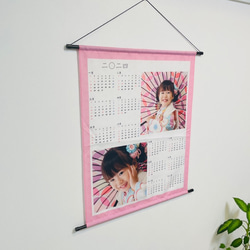 世界で一つのオリジナル布製カレンダー☆2024年版☆　壁掛け　うちの子グッズ　犬　猫　七五三　プレゼントにも♪ 4枚目の画像