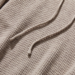 自然外觀連帽針織派克大衣 100% 羊毛 231018-1 第4張的照片
