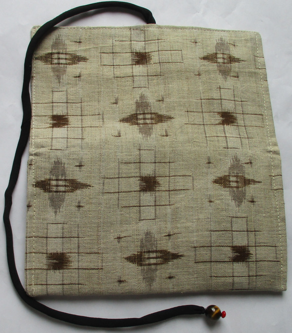７４３４　麻の着物で作った和風財布・ポーチ　#送料無料 9枚目の画像