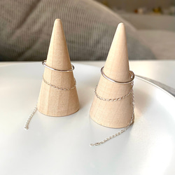 【ため息級の繊細華奢デザイン✶】欲しかった両耳イヤーカフ*✴︎14kgf/Silver925Filled 7枚目の画像