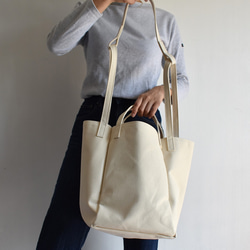 DROP2 SHOULDER TOTE BAG（キナリ） 7枚目の画像