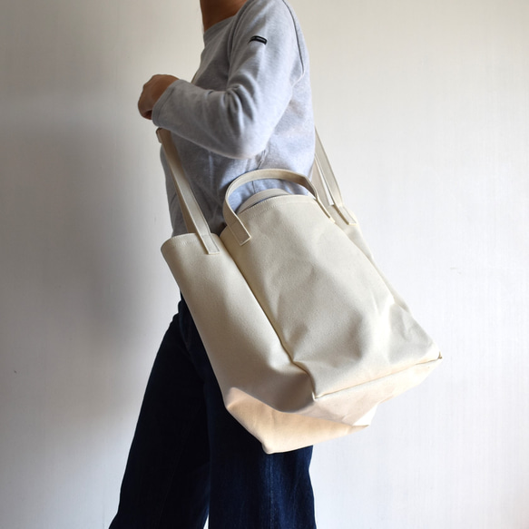 DROP2 SHOULDER TOTE BAG（キナリ） 2枚目の画像