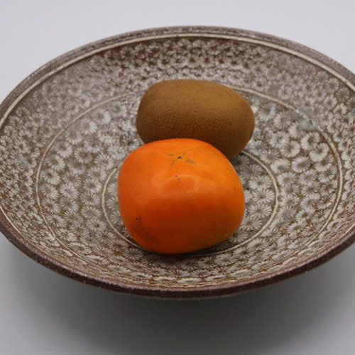印花（三島手）大鉢（作品番号F-043) 大皿 森の丘陶房 通販