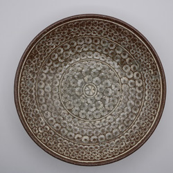 印花（三島手）大鉢（作品番号F-043) 2枚目の画像