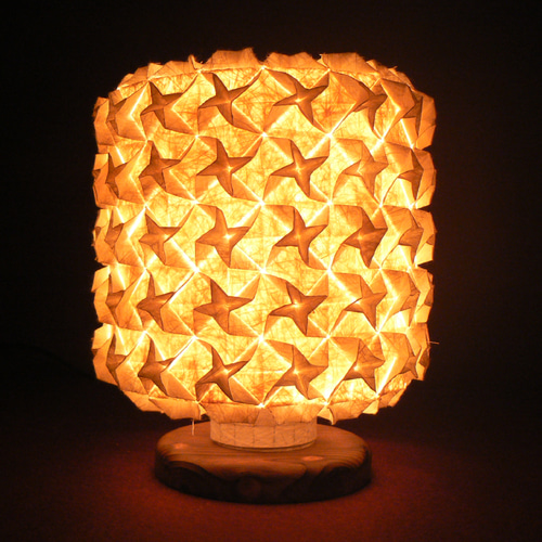 和紙の手作りランプシェード 美濃和紙使用 [折] 10-1 どこにもない癒し