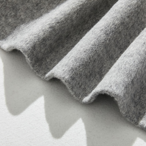 秋冬の定番フード付きコート ウールコート ライトグレー 231021