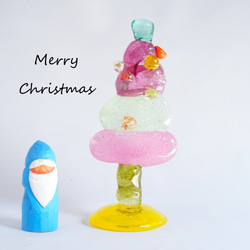 クリスマス ツリー どんぐりアート 置き物 オブジェ どんぐりの
