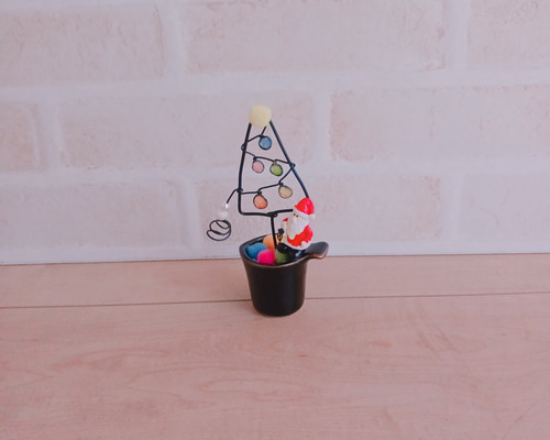 ミニ クリスマスツリー ワイヤーアート クリスマスツリー ゆずはうす