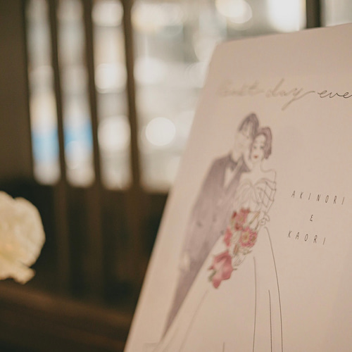 似顔絵ウェルカムボード♡ │ 結婚祝い│ 結婚式・ウェディングの