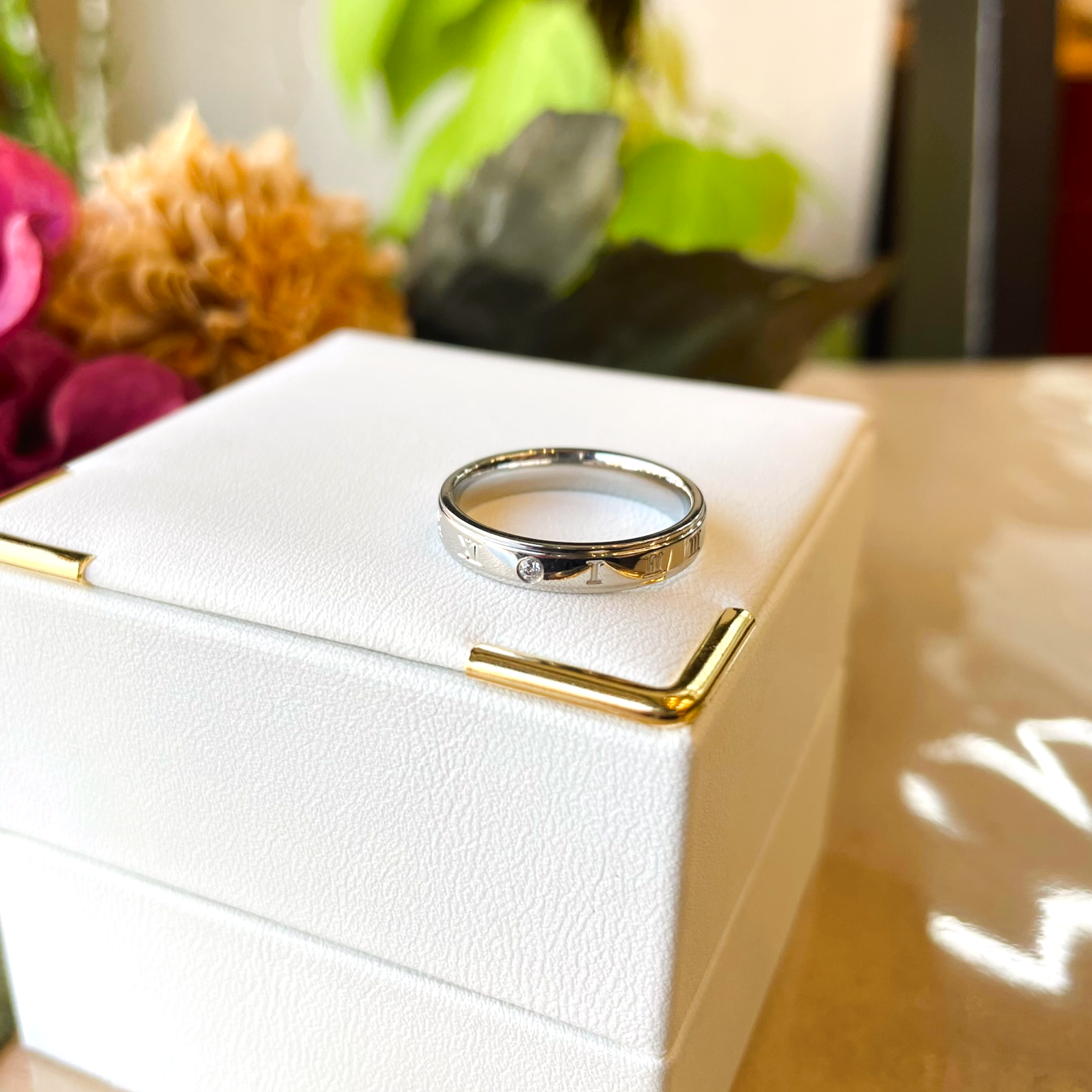 【上品な印象＊】単品 ローマ数字リング シルバー 指輪 刻印 誕生石 クリスマス ステンレス316L〈1本価格〉