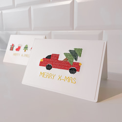 【聖誕節卡片】十字繡 刺繡卡片 共5款 | 附信封袋 第1張的照片