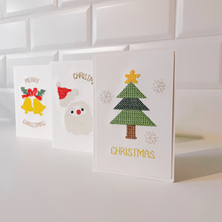 【聖誕節卡片】十字繡 刺繡卡片 共5款 | 附信封袋 第2張的照片