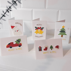 【聖誕節卡片】十字繡 刺繡卡片 共5款 | 附信封袋 第5張的照片