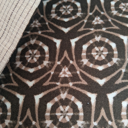 遠州紬  すずめ刺繍  リバーシブル半巾帯 5枚目の画像