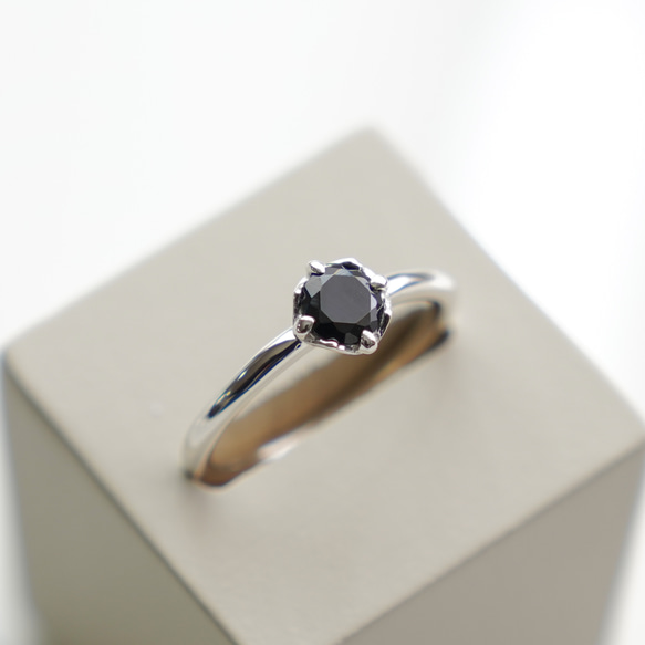 <Herz> CZ Black RING / SV925 ≪送料無料≫ 11枚目の画像