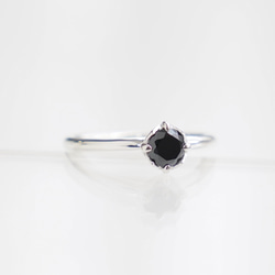 <Herz> CZ Black RING / SV925 ≪送料無料≫ 7枚目の画像