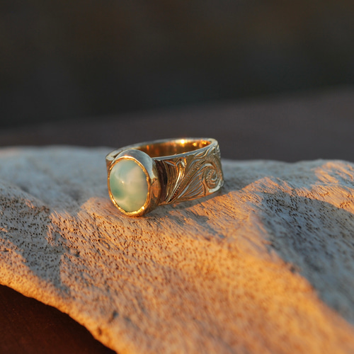 Larimar ring11 手彫りラリマーリング 茅ヶ崎ジュエリー 指輪・リング