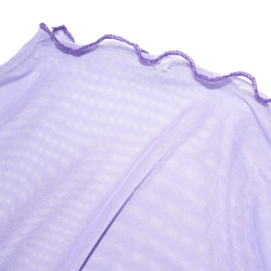 See-through S/S Mesh Tops（lilac purple） 半袖Ｔシャツ パープル 紫 カジュアル 6枚目の画像