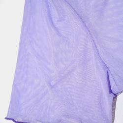 See-through S/S Mesh Tops（lilac purple） 半袖Ｔシャツ パープル 紫 カジュアル 7枚目の画像