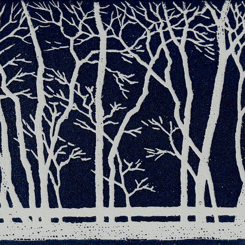 樹林・2023（刷色：紺色）/銅版画（作品のみ） 版画 Atelie Gray 通販