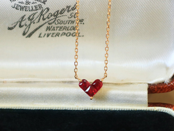 超安い品質 ハート形 パール ネックレス・ペンダント ルビーネックレスk18 アクセサリー