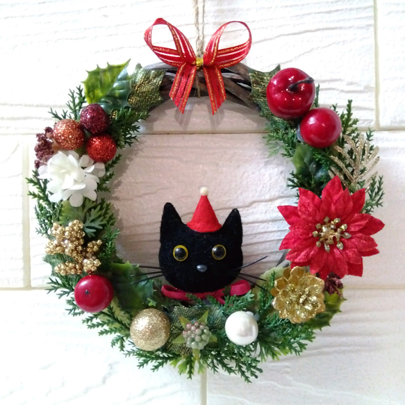 クリスマスリース 黒ネコ リース Harry Chop 通販 16751447 クリスマスリース 黒ネコ リース Harry Chop 通販 16751447
