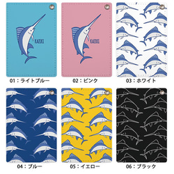 パスケース 定期入れ レディース カジキ マカジキ カジキマグロ 魚 海 大人かわいい カードケース ic_pc266 6枚目の画像
