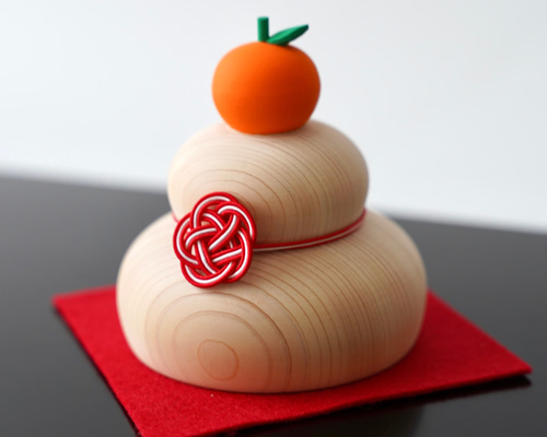 京の鏡餅 ~こころ~ 木の鏡餅 小 桐箱付き その他インテリア雑貨 茜の木