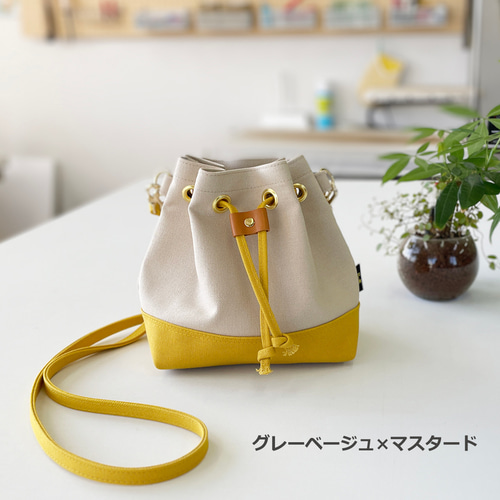 i ro se ベージュ巾着バッグ / 2つの方法
