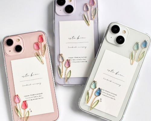 全機種対応 色が選べる【classy tulip】のスマホケース iPhone17 推し