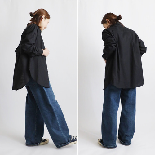 夏／最終SALE 上質ギマ擬麻コットン 後ろ姿も抜かりない背中