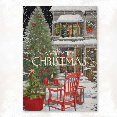 Merry christmas 静かな森の小さなクリスマスツリー Merry christmas 静かな森の小さなクリスマスツリー