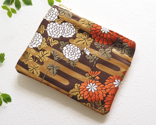 【専用】着物帯リメイク　ミニポーチ 23個セット（15） Fan Shaped Pouch/扇形ミニポーチ / 着物リメイク | KIMONO