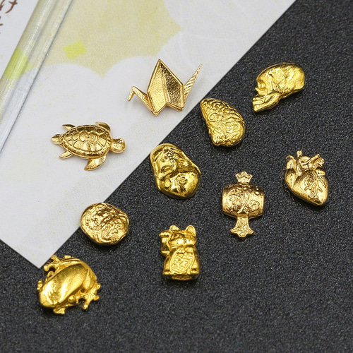 純金 折り鶴のお守り(大)約1g】御守り祈願成就 縁起物 幸運 ツル 立体