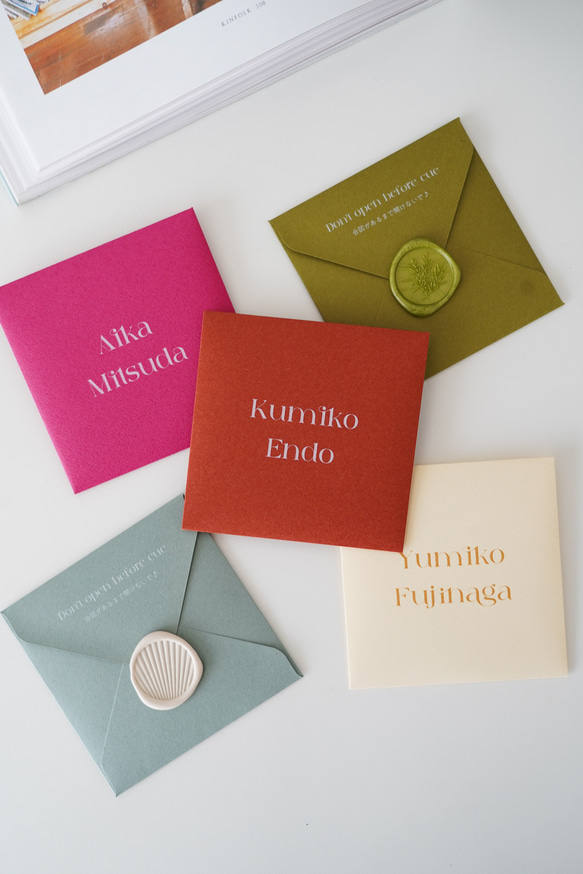 スクエアミニ封筒 | 席札・レターセレモニー・スイッチレターに