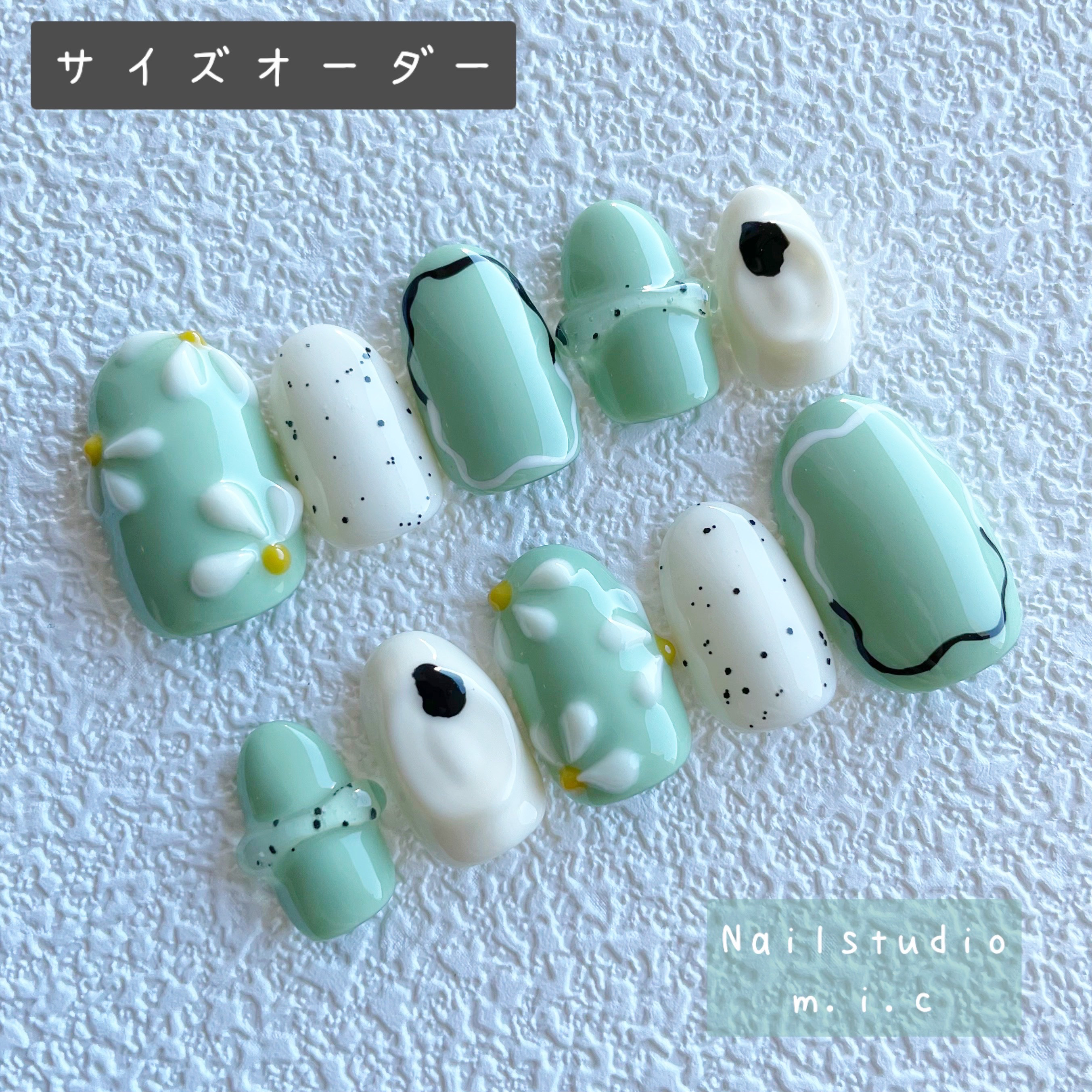【サイズオーダー】ネイルチップ ニュアンス 韓国 淡色 ネイルチップ ニュアンス 韓国 淡色 - メルカリ