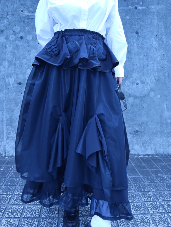 フレアデザインスカート6010 meikeiinハンドメイド 19枚目の画像