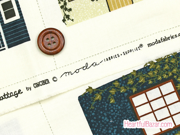 USAコットン moda quaint cottage コテージパネル(パネルカット) 6枚目の画像