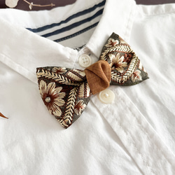 キッズ蝶ネクタイ⭐︎インド刺繍リボンで大人っぽくオシャレに 4枚目の画像