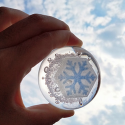 冬をお部屋に。雪の結晶のペーパーウェイト 5枚目の画像