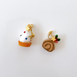 ‎petit gateau　クリスマスケーキのイヤリング/ピアス⁺ 4枚目の画像