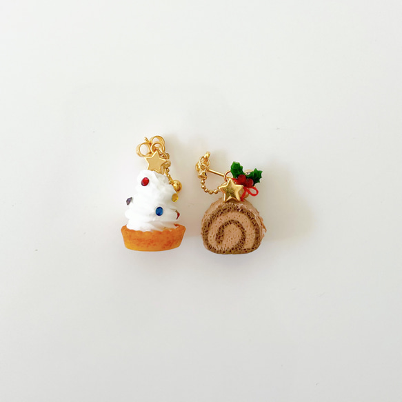 ‎petit gateau　クリスマスケーキのイヤリング/ピアス⁺ 2枚目の画像