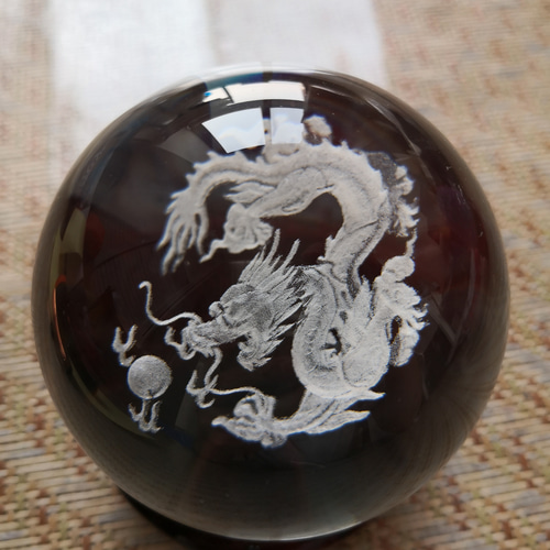 送料無料】水晶 龍 龍神 60mm クリスタル ガラス 置物 開運 水晶