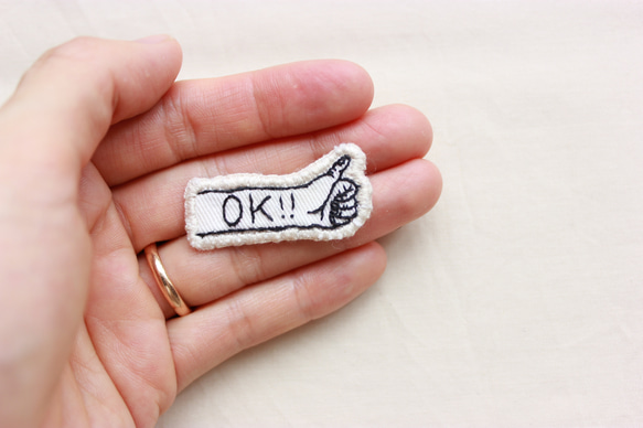 【手刺繍】OK!!のワッペン・アップリケ 2枚目の画像