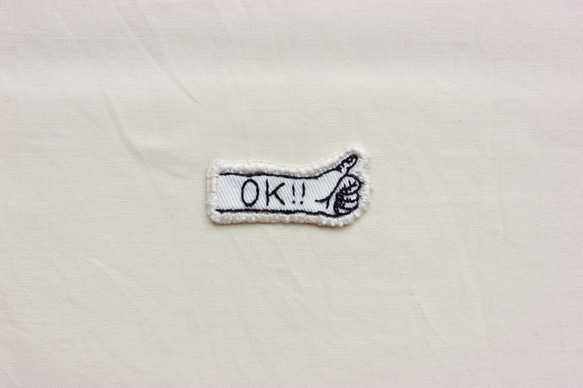 【手刺繍】OK!!のワッペン・アップリケ 1枚目の画像